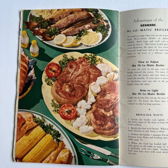 Vintage 1949 Cookbook Gas Cookery with your Kenmore Paperback - Picture 11 of 14